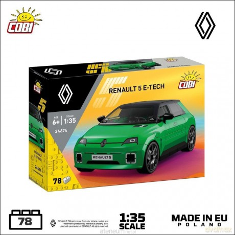 Renault 5 E-Tech Green [KLOCKI]
