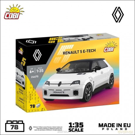 Renault 5 E-Tech White [KLOCKI]