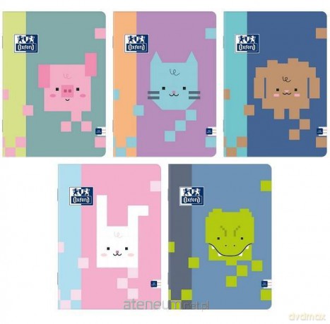 Zeszyt A4/32K linia Zoo Blocks (10szt) OXFORD