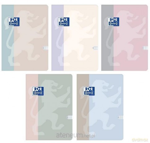 Zeszyt B5/96K kratka B-light (5szt) OXFORD