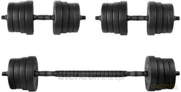 Zestaw hantli cementowych 2x10kg Pondus