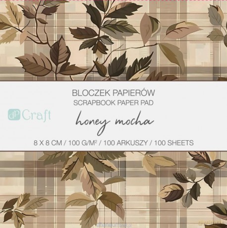 Bloczek papierów honey moch 8x8cm 100kartek