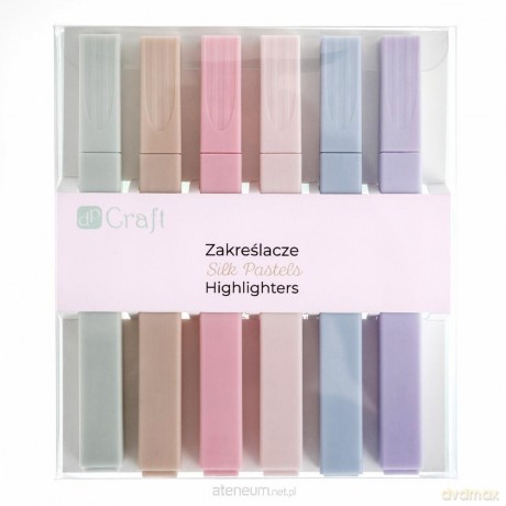 Zakreślacze silk pastels 6szt