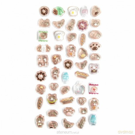 Naklejki candy drops tawny 48szt