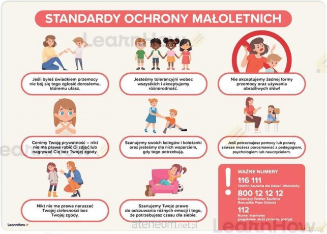 Plakat edukacyjny - Ochrona małoletnich A3 [KSIĄŻKA]