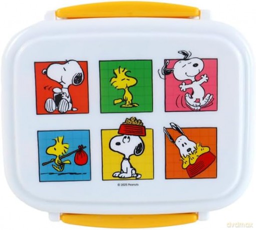 Pudełko na lunch ze sztućcami Peanuts Snoopy