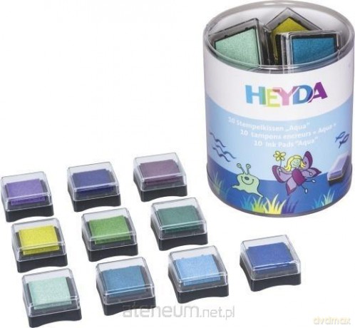 Zestaw poduszek do stempli mini 10szt Aqua