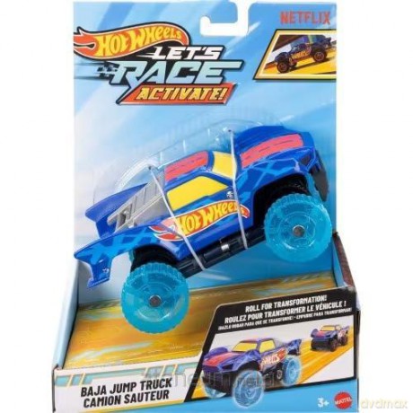 Hot Wheels Samochód z transformacją 1:32 Let's Rac