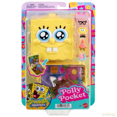 Polly Pocket SpongeBob Kanciastoporty [FIGURKA]