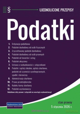 Podatki - stan prawny 5 stycznia 2026 r. [KSIĄŻKA]