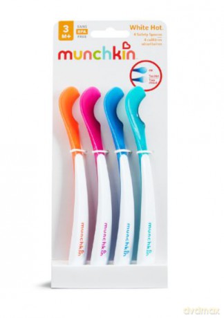 Łyżeczki z czujnikiem temperatury White Hot Munchkin 4szt.