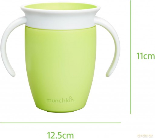 Kubek treningowy z uchwytami Munchkin Miracle 360° 207ml zielony