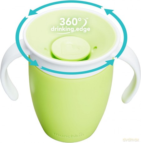 Kubek treningowy z uchwytami Munchkin Miracle 360° 207ml zielony