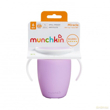 Kubek treningowy z uchwytami Munchkin Miracle 360° 207ml fioletowy