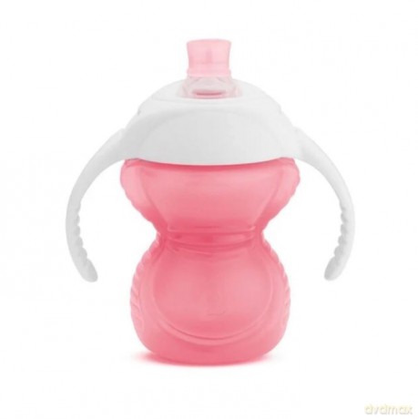 Kubek treningowy z ustnikiem odpornym na gryzienie Munchkin 237ml różowy