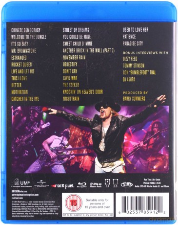 Guns N' Roses: Appetite For Democracy 3D: Live At The Hard Rock Casino [Blu-Ray 3D]