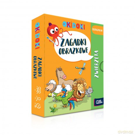 OKIDOKI Zagadki obrazkowe Zwierzęta [KSIĄŻKA]
