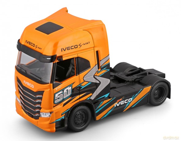 Bburago Model 1:43 IVECO S-WAY 570 pomarańczowa ciężarówka 18-32208