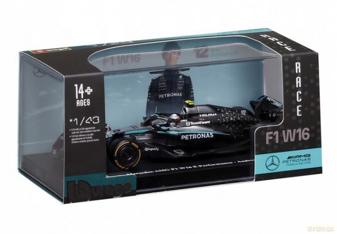 Bburago Model 1:43 BOLID F1 Mercedes AMG W16 2025 Kimi Antonelli 18-38238