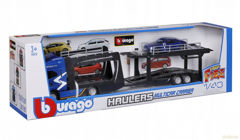 Bburago Model 1:43 IVECO S-WAY S LAWETA AUDI RS E-TRON GT ciężarówka 18-31475