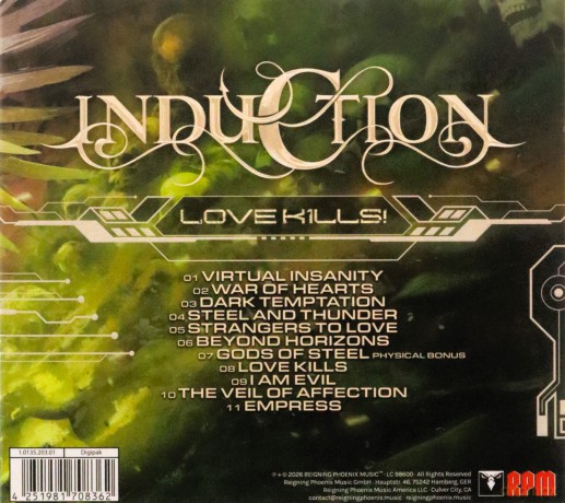 Induction: Love Kills (digipack) [CD]