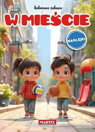 Kolorowa zabawa. W mieście z naklejkami - Maciej Ratajczyk [KSIĄŻKA]