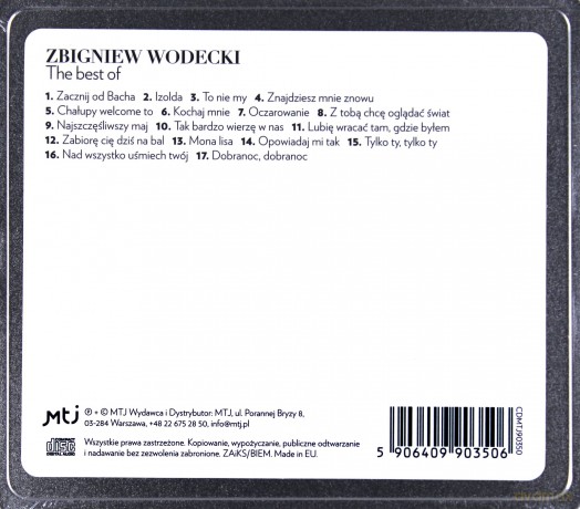 Zbigniew Wodecki: The best of [CD]