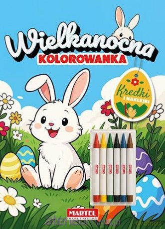 Wielkanocna kolorowanka z kredkami i naklejkami - Maciej Ratajczyk [KSIĄŻKA]