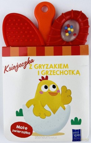 Książeczka z gryzakiem i grzechotką. Zwierzątka [KSIĄŻKA]