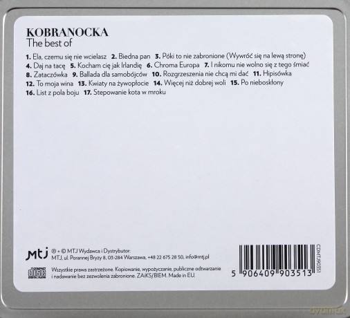 Kobranocka: The best of (metalbox) [CD]