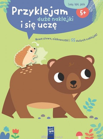 Przyklejam duże naklejki i się uczę Lasy łaki pola [KSIĄŻKA]