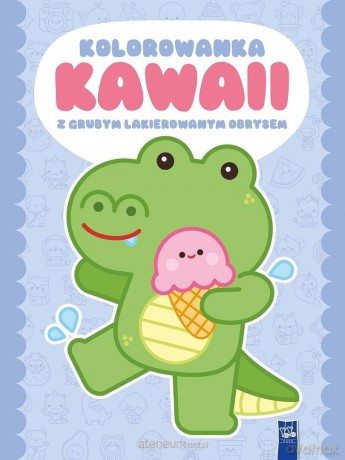 Kolorowanka Kawaii z grubym lakierowanym obrysem [KSIĄŻKA]