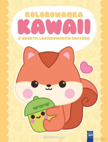 Kolorowanka Kawaii z grubym lakierowanym obrysem [KSIĄŻKA]