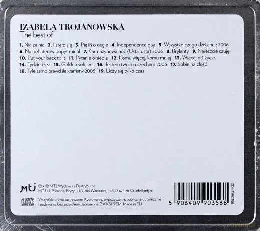 Izabela Trojanowska: The best of [CD]