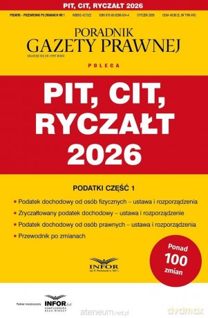 Piy, Cit, Ryczałt 2026. Podatki-Przewodnik [KSIĄŻKA]