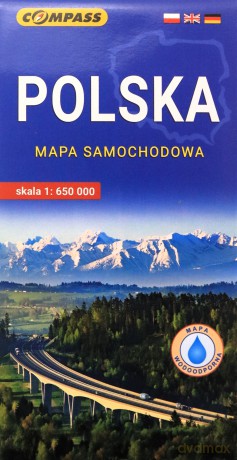 Polska - mapa samochodowa w.2026 1:650 000