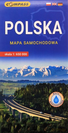 Polska - mapa samochodowa w.2026 1:650 000