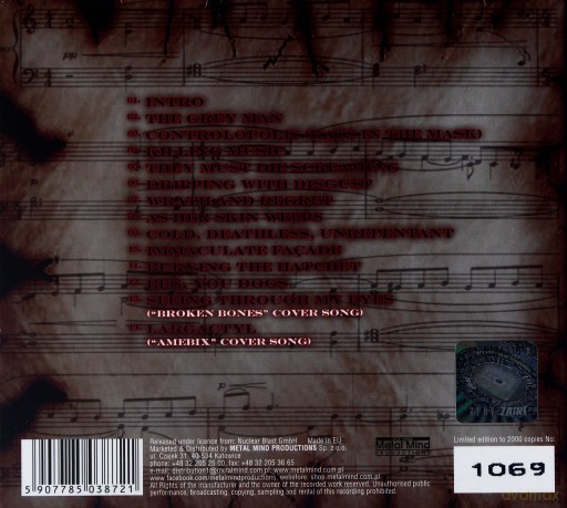 Benediction: Killing Music [CD]