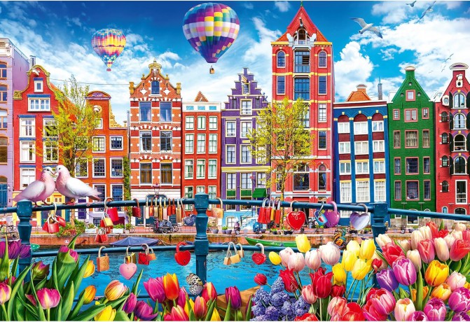 TREFL 1500 el. Kolorowy Amsterdam [PUZZLE]