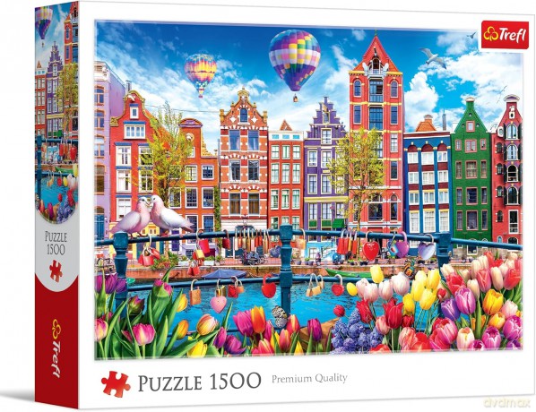 TREFL 1500 el. Kolorowy Amsterdam [PUZZLE]
