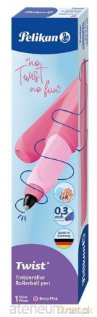 Pióro kulkowe Twist Berry Pink 0,3mm PELIKAN