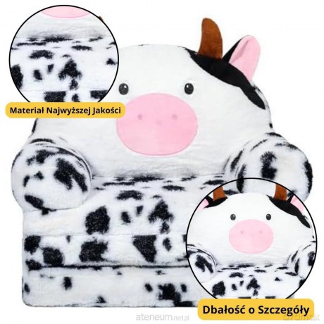 Fotel dla dziecka rozkład Krowa 3 poziom 50x50cm