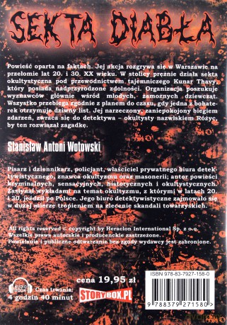 Sekta diabła - Stanisław Antoni Wotowski [AUDIOBOOK] [CD-MP3]