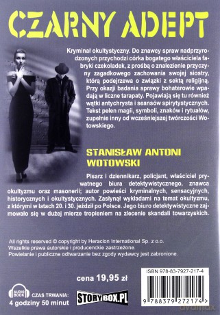 Czarny Adept - Stanisław Antoni Wotowski [AUDIOBOOK] [CD-MP3]