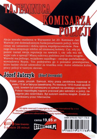 Tajemnica komisarza policji - Józef Jeremski [AUDIOBOOK] [CD-MP3]