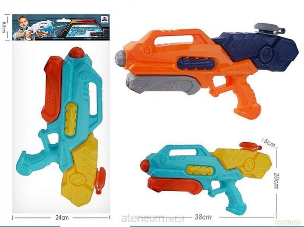 Pistolet na wodę 38x20x5cm mix