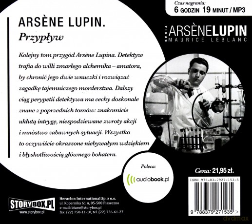 Arsene Lupin: Przypływ - Maurice Leblanc [AUDIOBOOK] [CD-MP3]