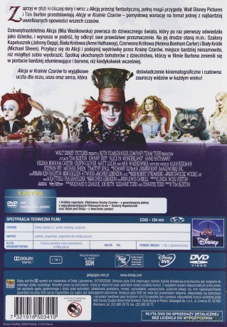 Alicja w Krainie Czarów [DVD] 