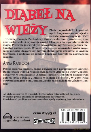 Diabeł na wieży - Anna Kańtoch [AUDIOBOOK] [CD-MP3]