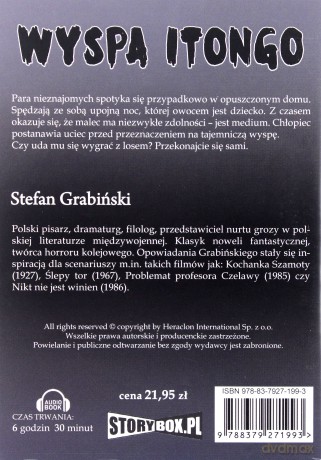 Wyspa Itongo - Stefan Grabiński [AUDIOBOOK] [CD-MP3]